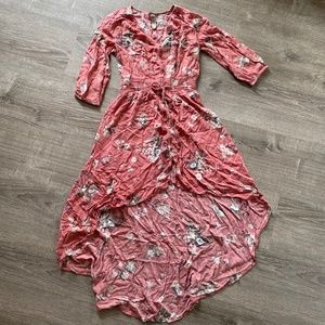 Pink Floral Summer Dress